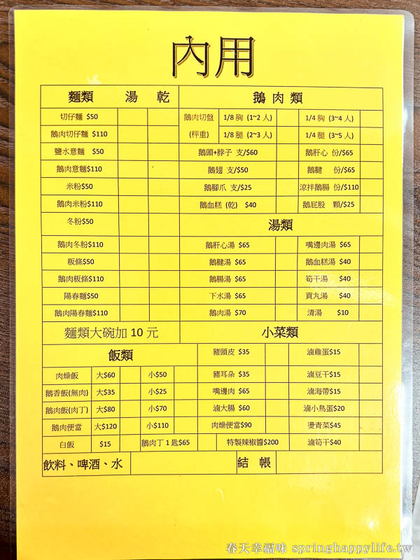 【高雄美食】阿展鵝肉店(鵝肉大王)每日限量粉嫩鵝肉獨門沾醬吃過就難忘(附菜單價錢) @春天幸福味