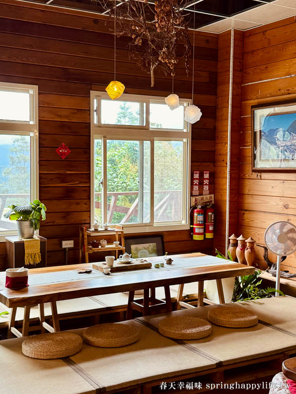 【嘉義梅山】阿里山秘境 山角鐵茶屋(全預約制) 山景第一排 品茶觀山療癒秘境 @春天幸福味